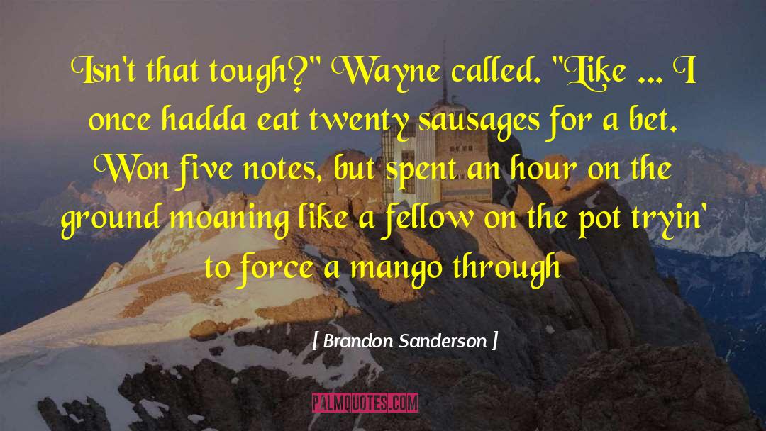 Sausages quotes by Brandon Sanderson