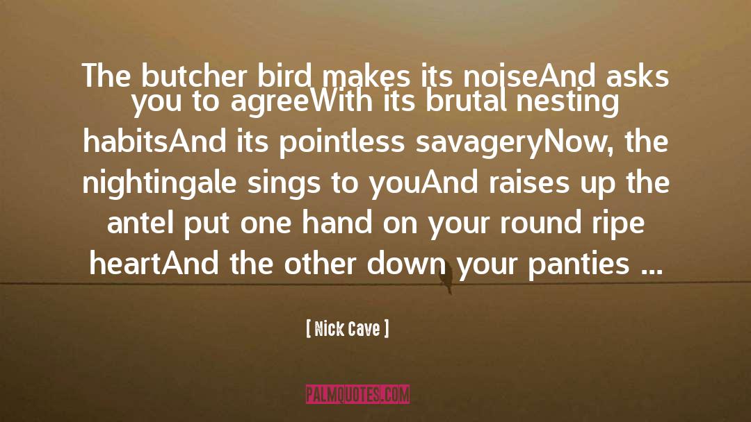 Savagery quotes by Nick Cave