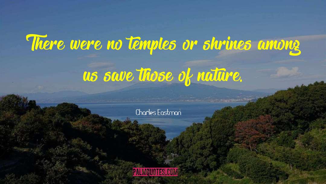 Save Nature quotes by Charles Eastman