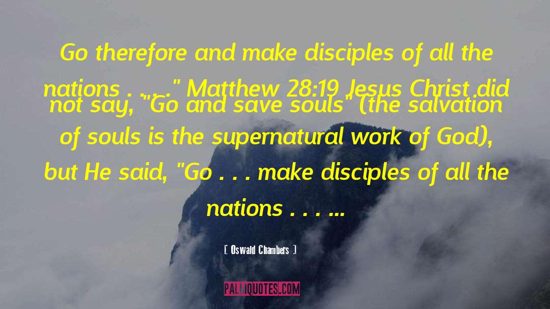 Save Souls quotes by Oswald Chambers