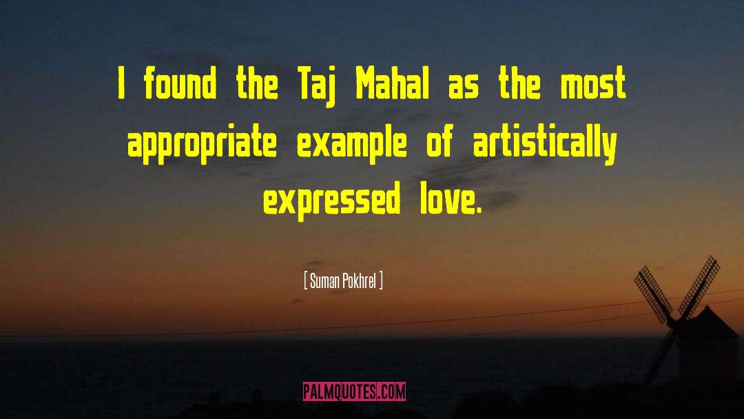 Save Taj Mahal quotes by Suman Pokhrel