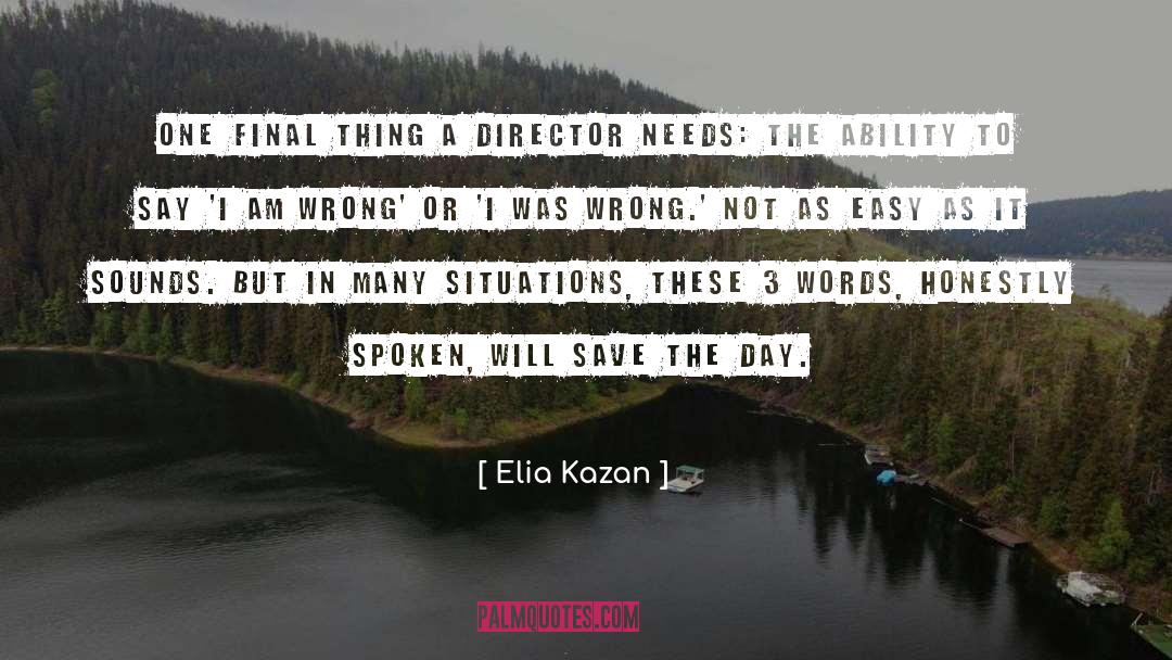 Save The Day quotes by Elia Kazan