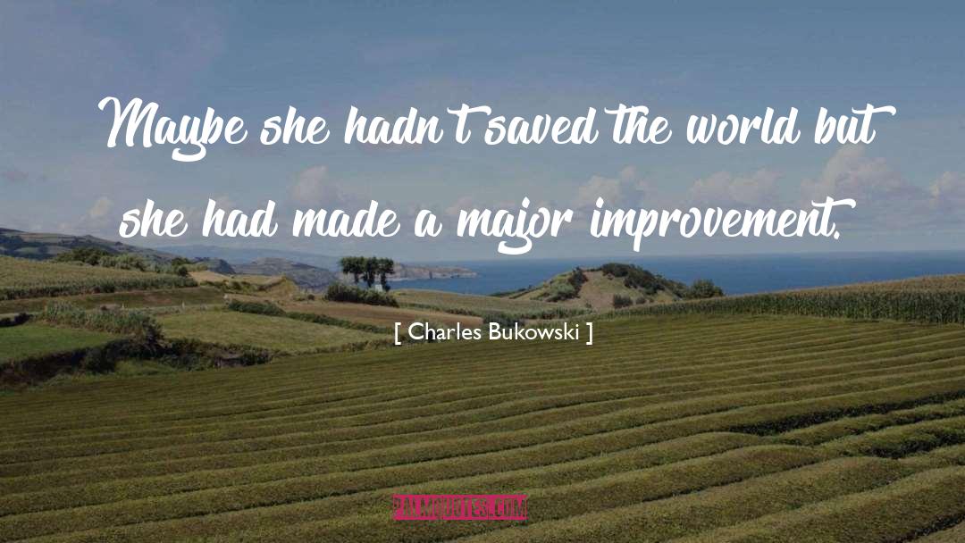 Saved The World quotes by Charles Bukowski