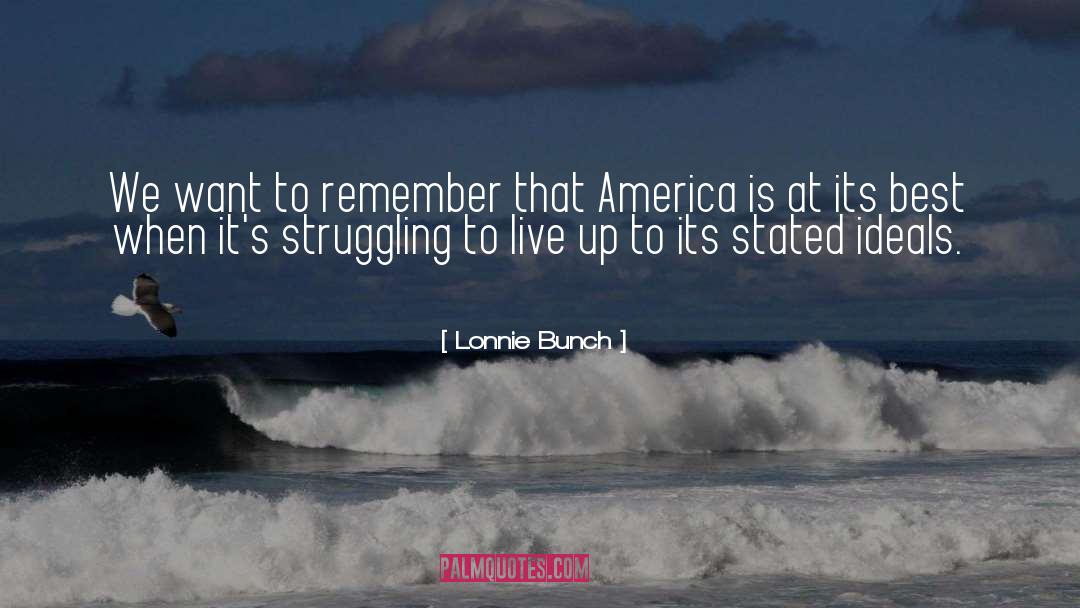 Saveria Usa quotes by Lonnie Bunch