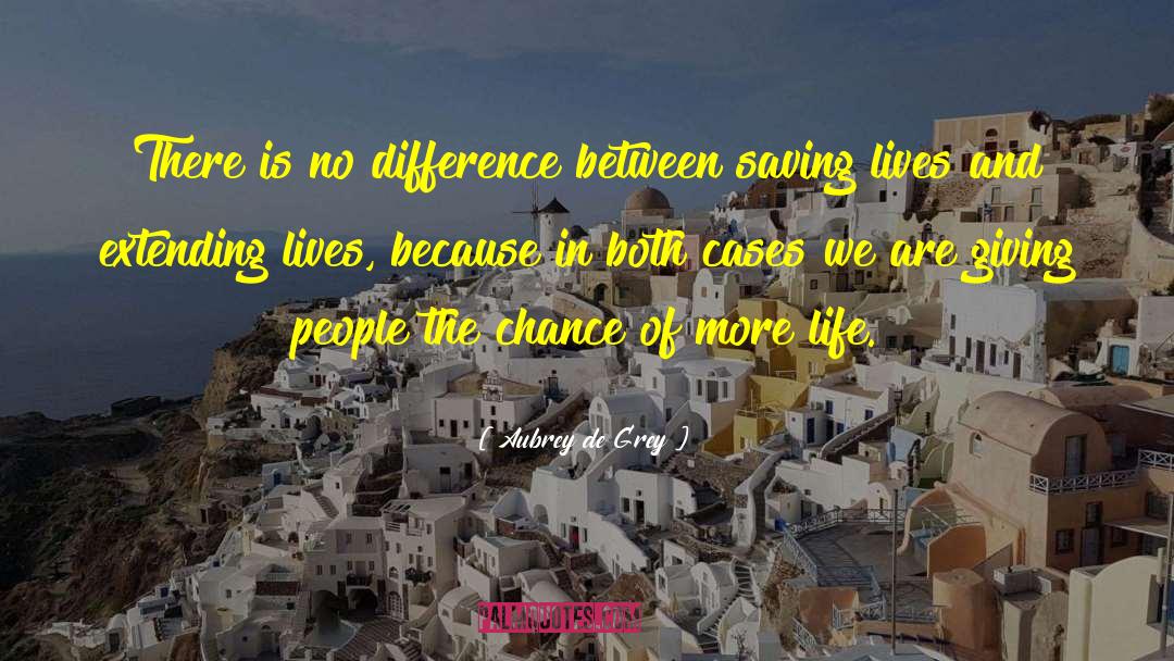 Saving Lives quotes by Aubrey De Grey