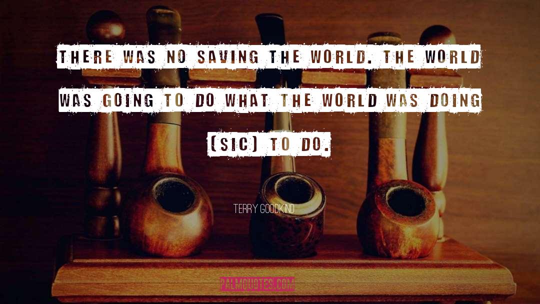 Saving The World quotes by Terry Goodkind