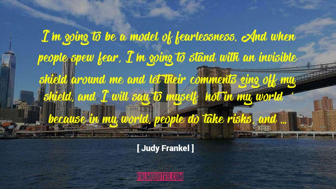 Saving The World quotes by Judy Frankel