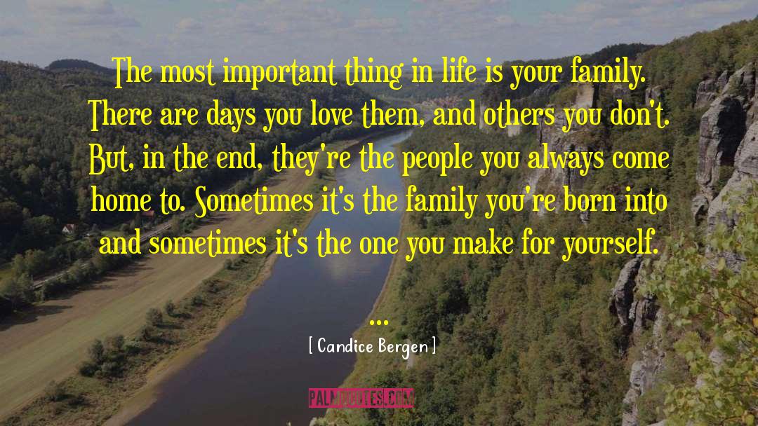 Saving Things quotes by Candice Bergen
