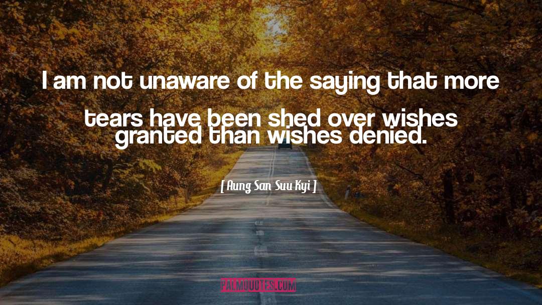 Saving Wishes quotes by Aung San Suu Kyi