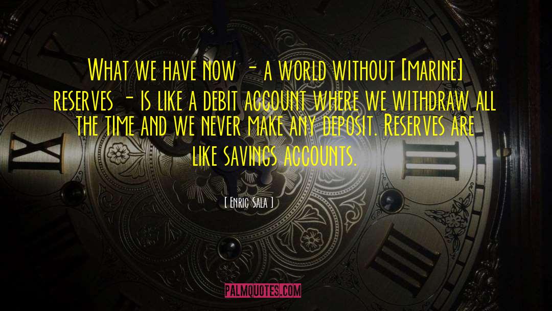 Savings Accounts quotes by Enric Sala