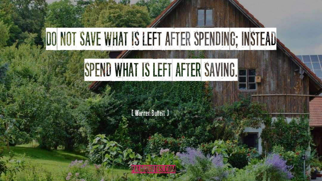 Savings quotes by Warren Buffett