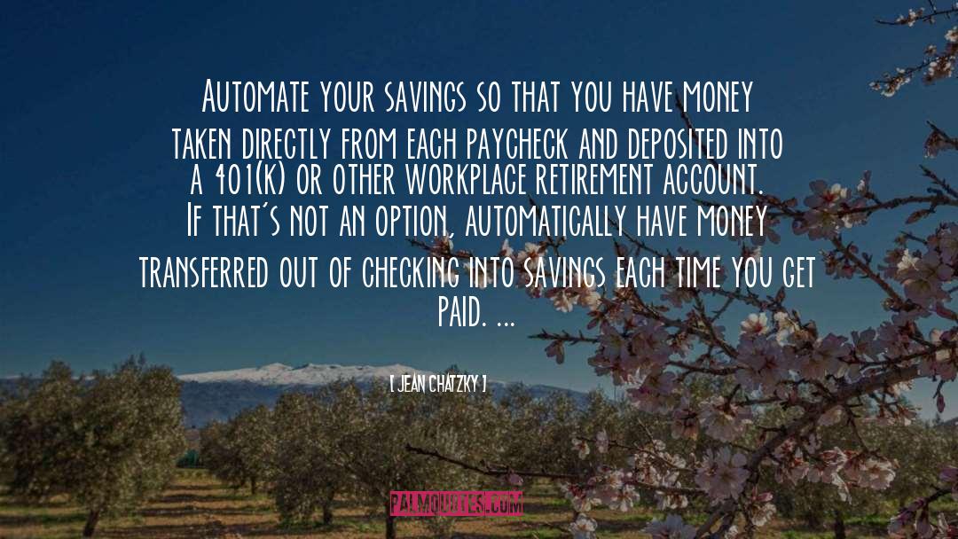 Savings quotes by Jean Chatzky