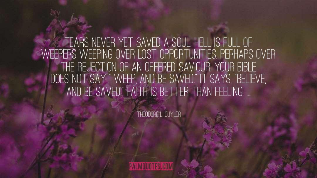 Saviour quotes by Theodore L. Cuyler