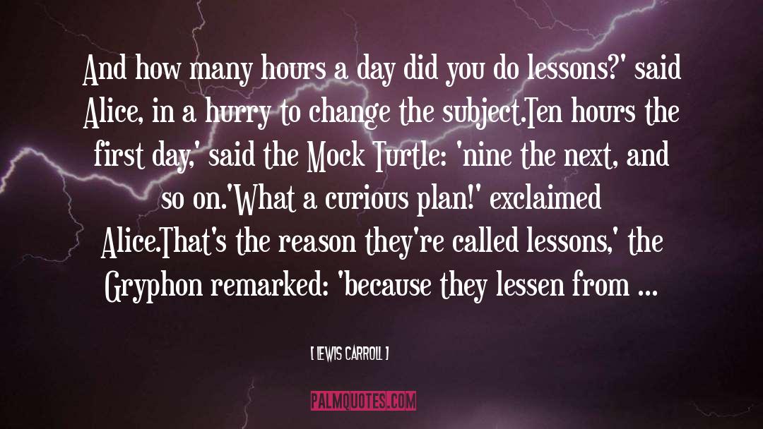 Savvy Turtle Day quotes by Lewis Carroll