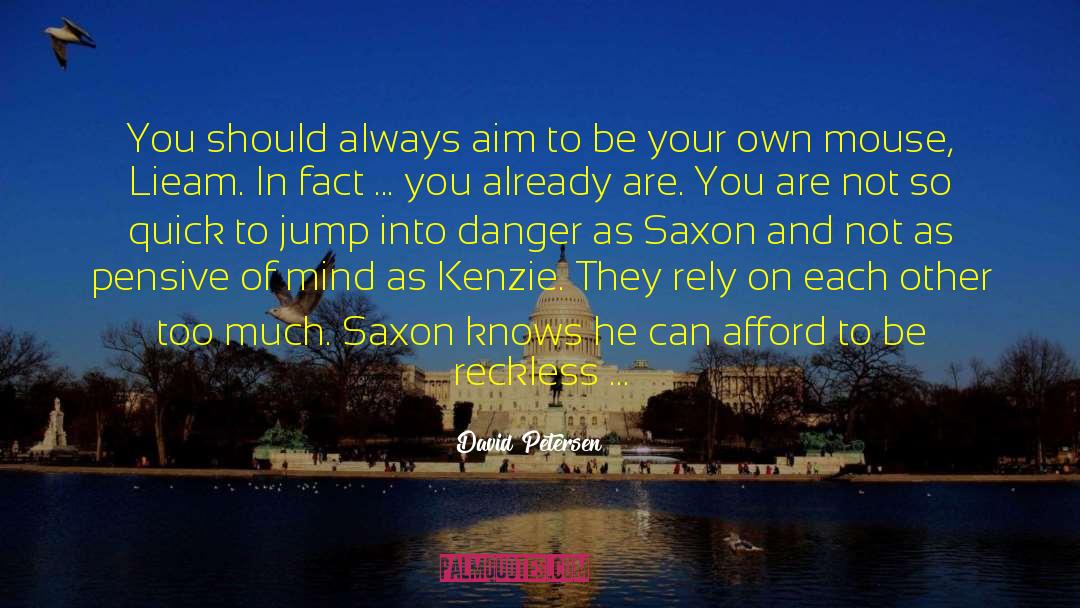 Saxon quotes by David Petersen