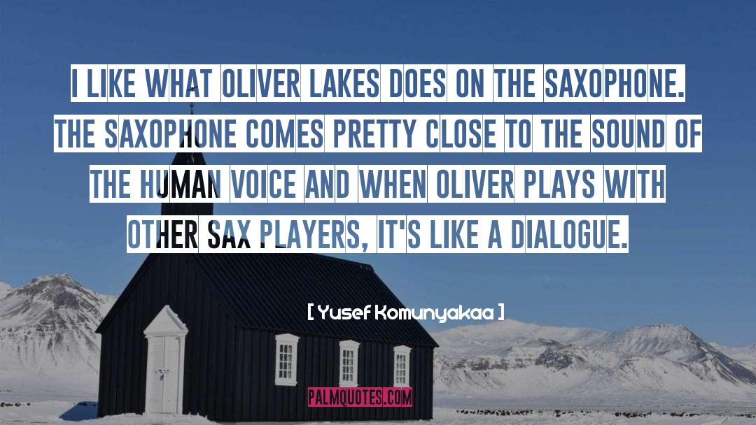 Saxophone quotes by Yusef Komunyakaa