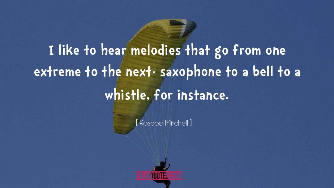 Saxophone quotes by Roscoe Mitchell