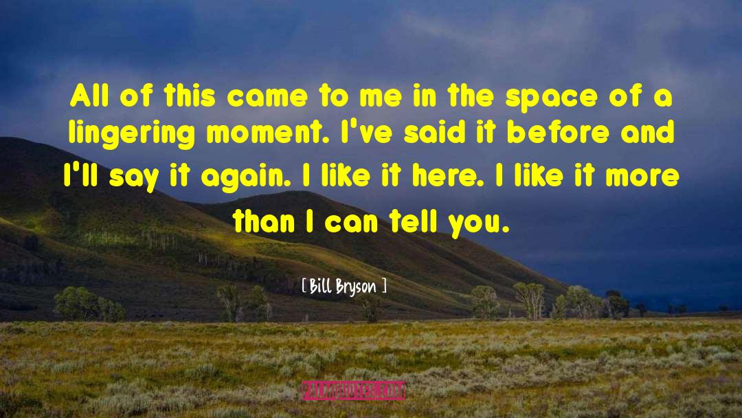 Say It Again quotes by Bill Bryson