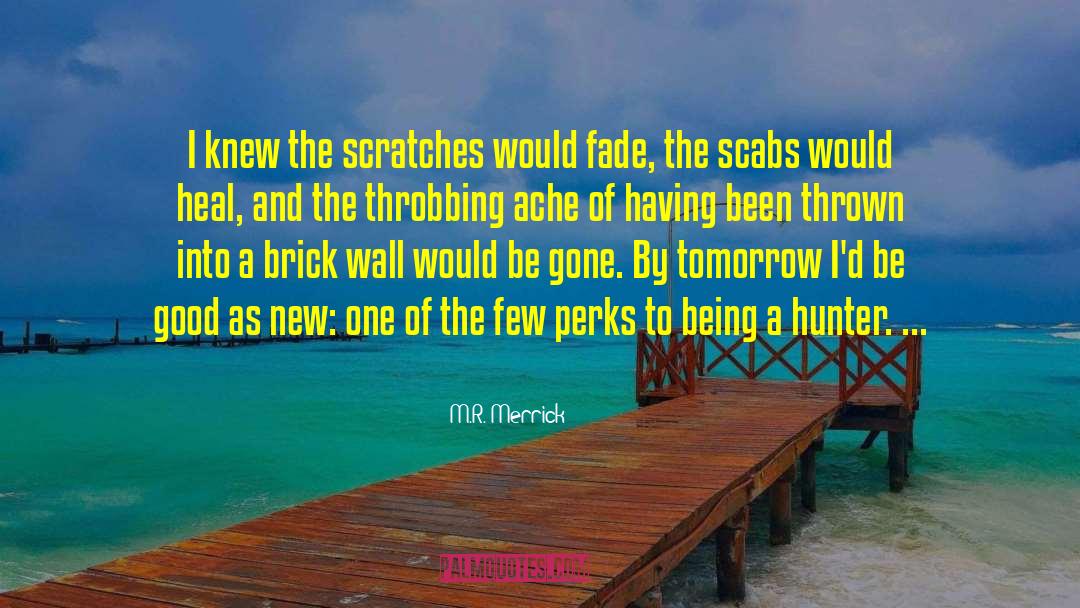 Scabs quotes by M.R. Merrick