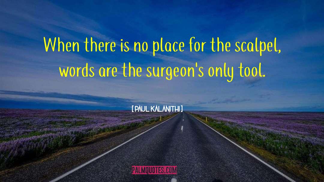 Scalpel quotes by Paul Kalanithi
