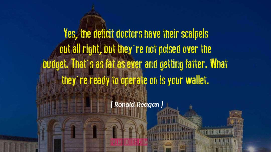 Scalpels quotes by Ronald Reagan