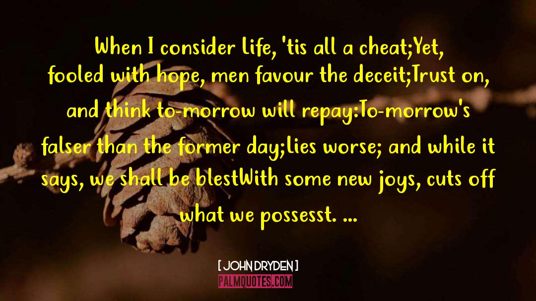 Scam quotes by John Dryden