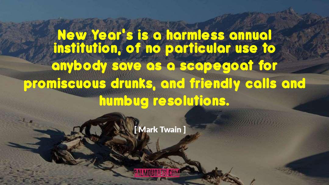 Scapegoat quotes by Mark Twain