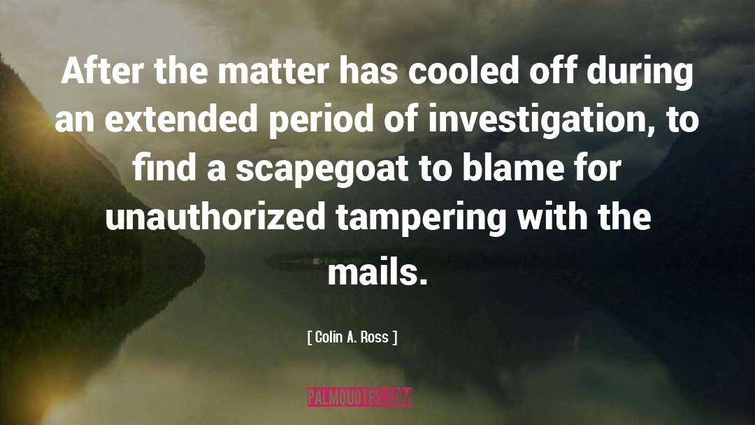 Scapegoat quotes by Colin A. Ross