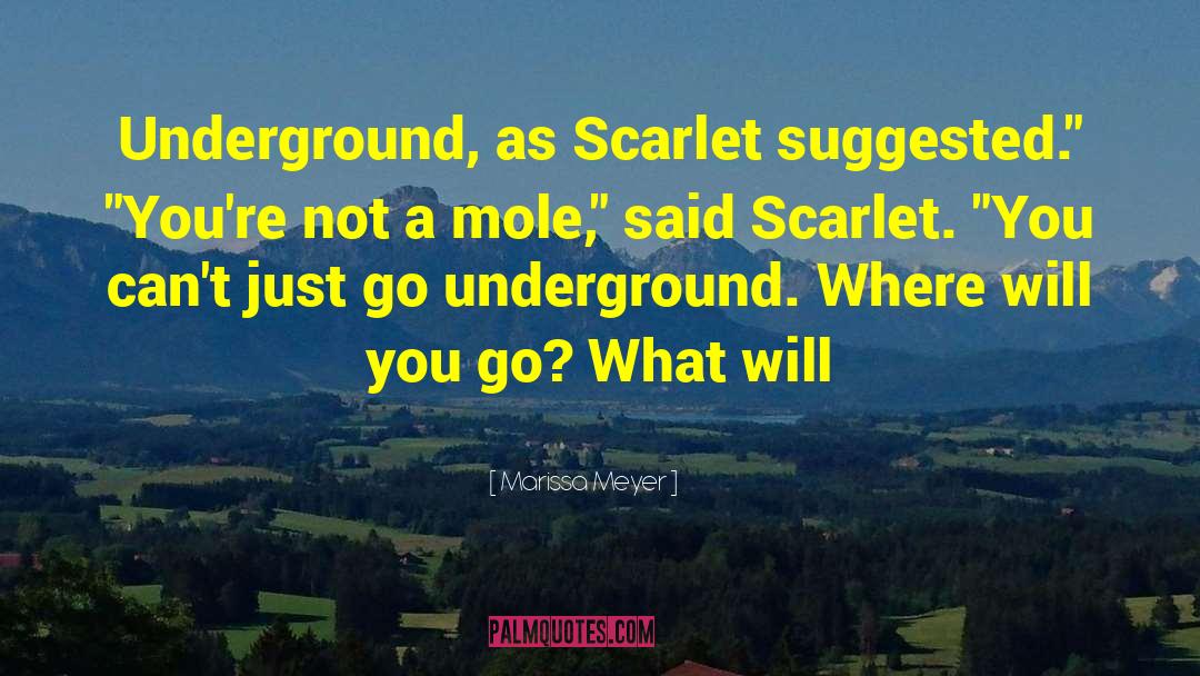 Scarlet Pimpernel quotes by Marissa Meyer