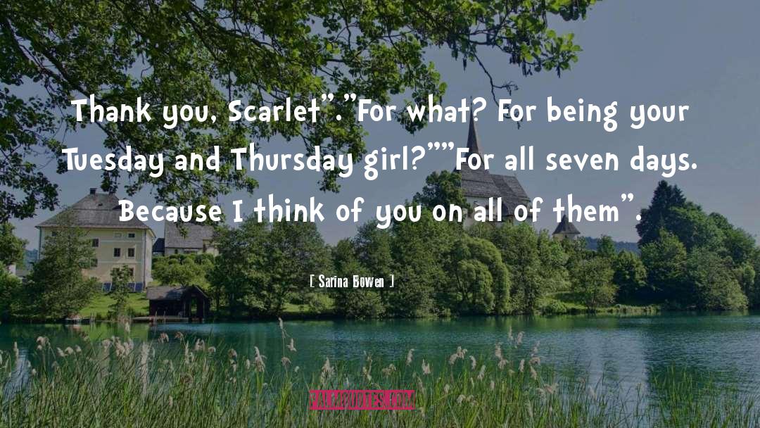 Scarlet quotes by Sarina Bowen