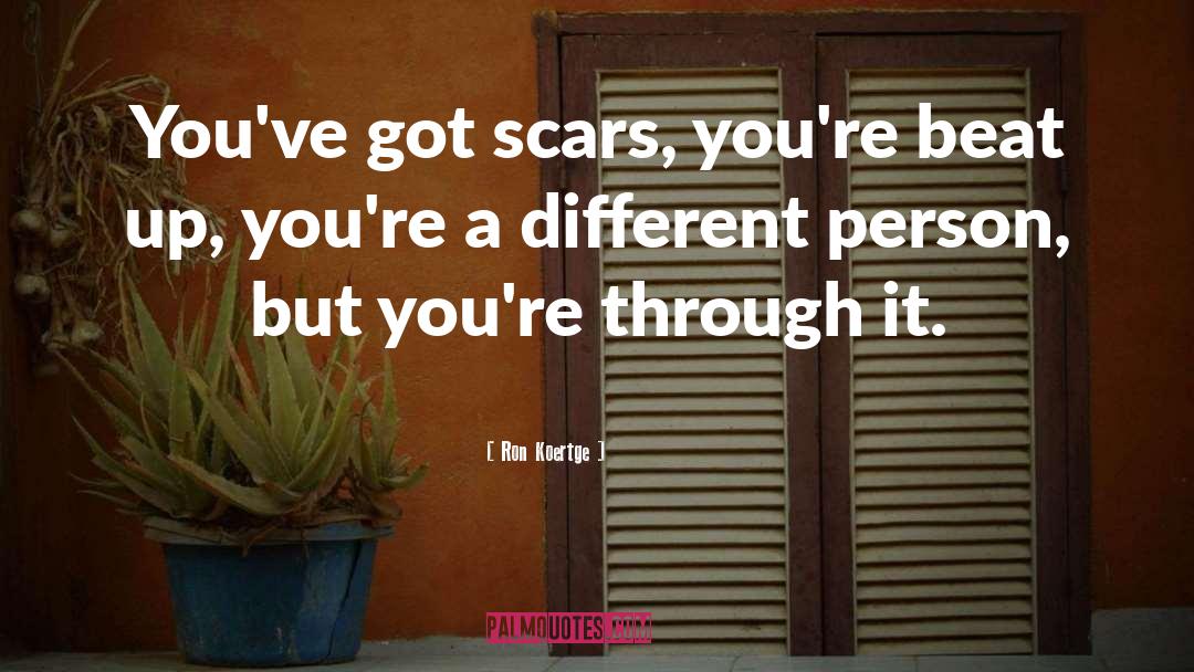 Scars quotes by Ron Koertge