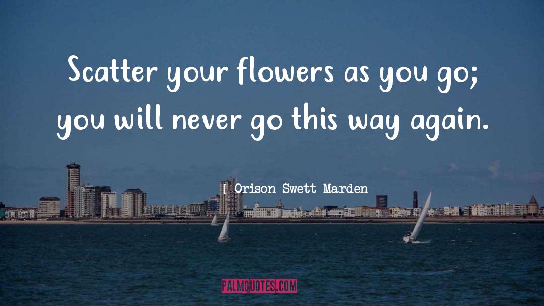 Scatter quotes by Orison Swett Marden