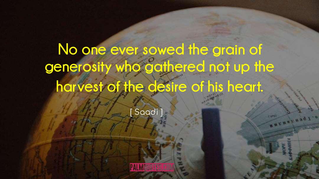 Scattered Heart quotes by Saadi