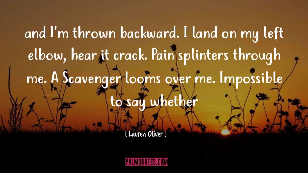 Scavenger Cosmologies quotes by Lauren Oliver