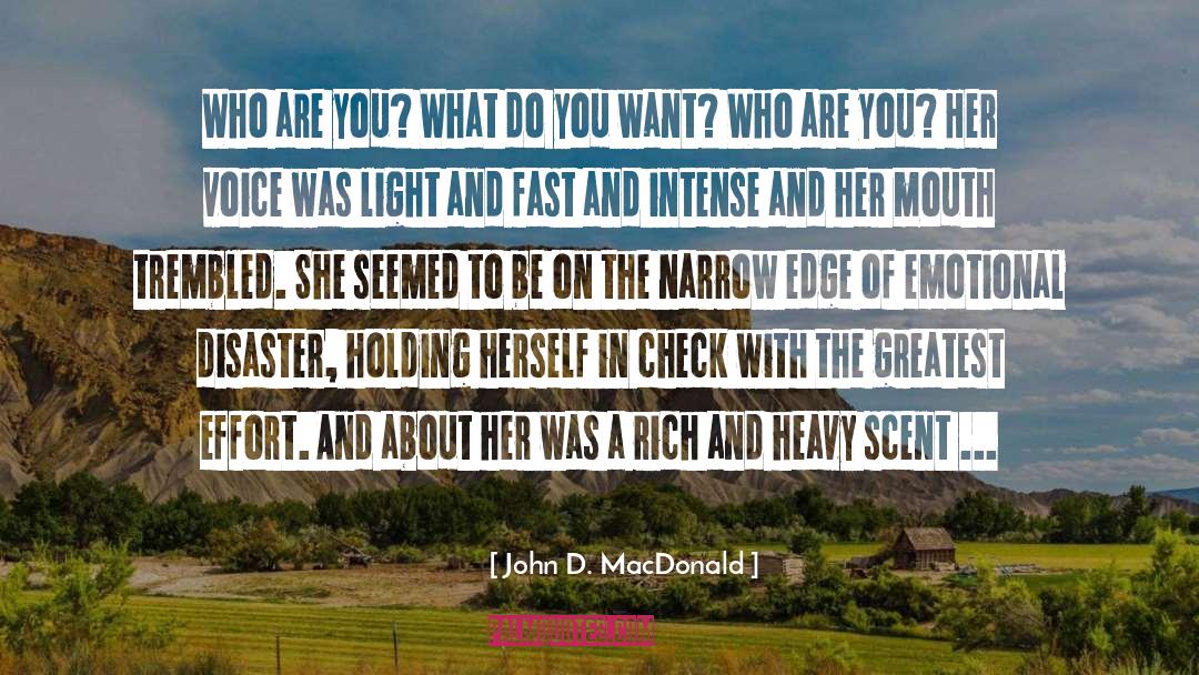 Scent quotes by John D. MacDonald