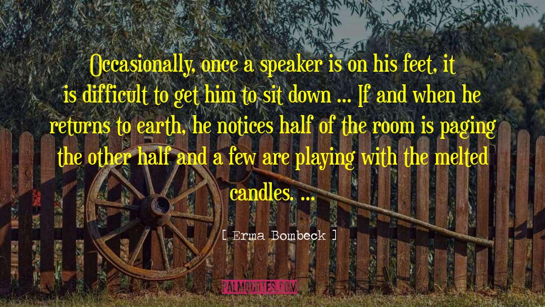 Scented Candles quotes by Erma Bombeck