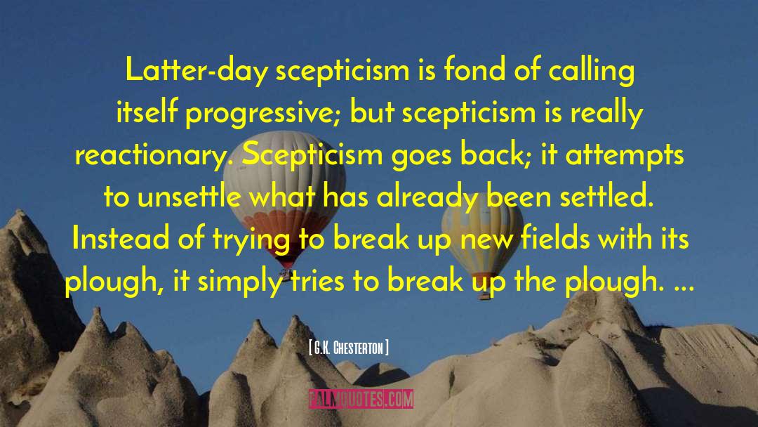 Sceptic quotes by G.K. Chesterton