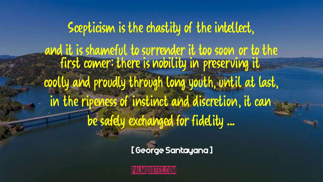 Scepticism quotes by George Santayana