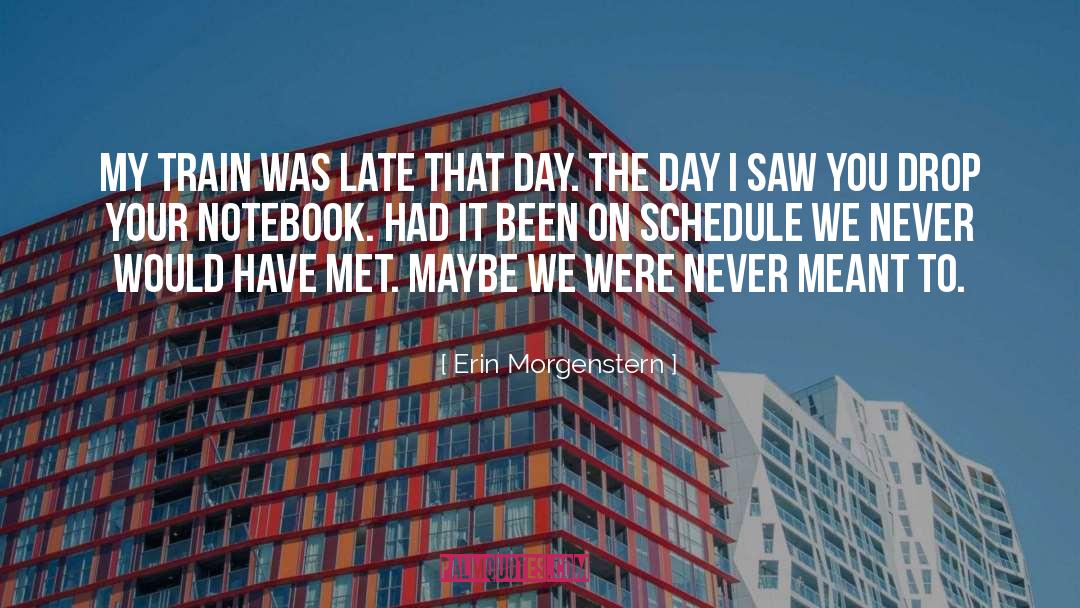 Schedule quotes by Erin Morgenstern