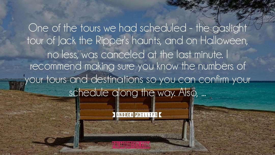 Schedule quotes by Andrea Phillips