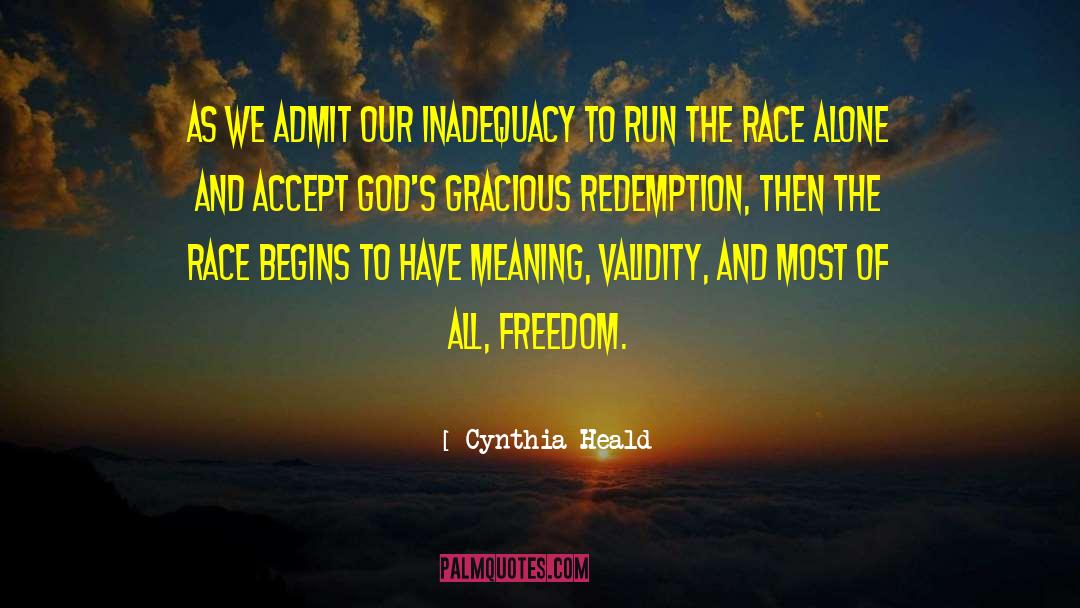 Scheme Of Redemption quotes by Cynthia Heald