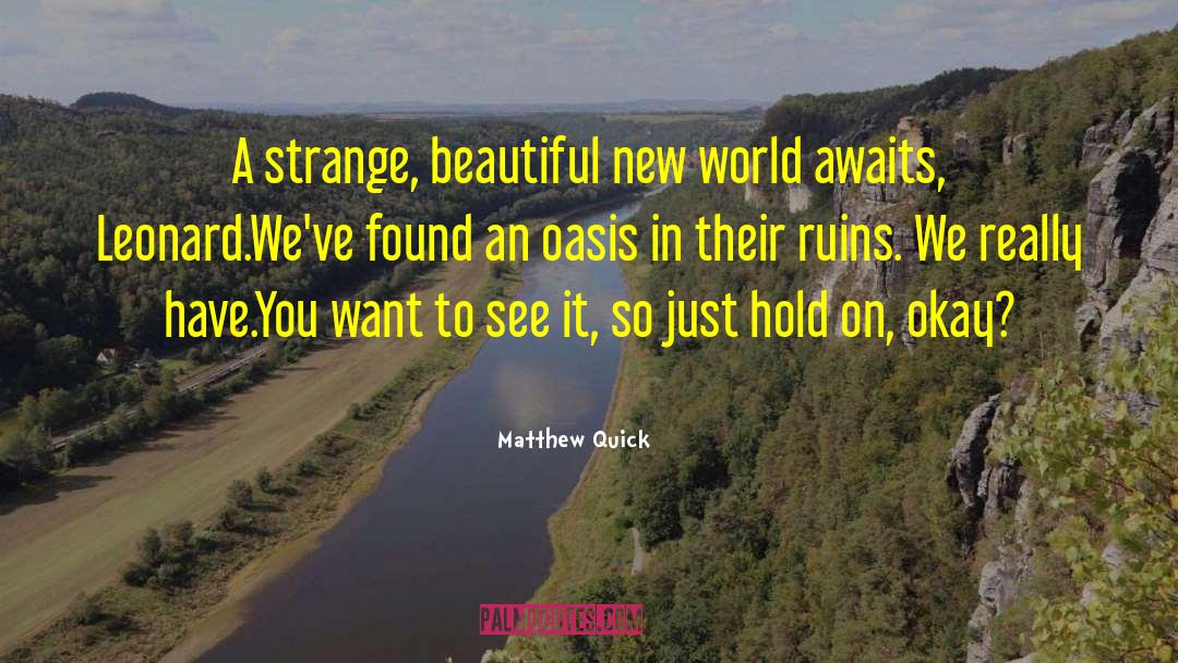 Schirmacher Oasis quotes by Matthew Quick