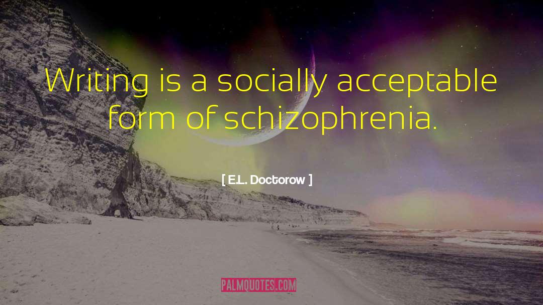 Schizophrenia quotes by E.L. Doctorow