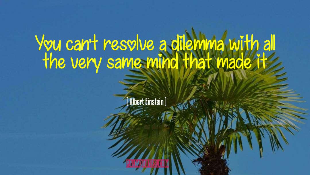 Schizophrenic Dilemma quotes by Albert Einstein