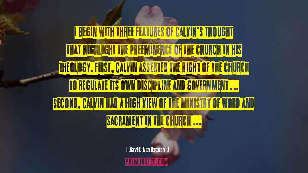 Schlanger Calvin quotes by David VanDrunen