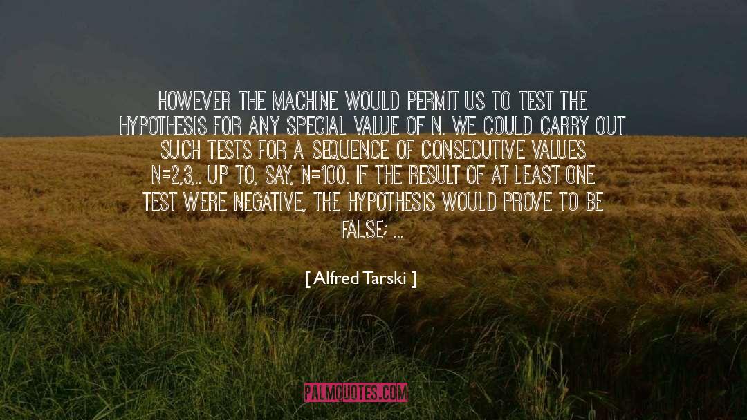 Schmeisser Machine quotes by Alfred Tarski