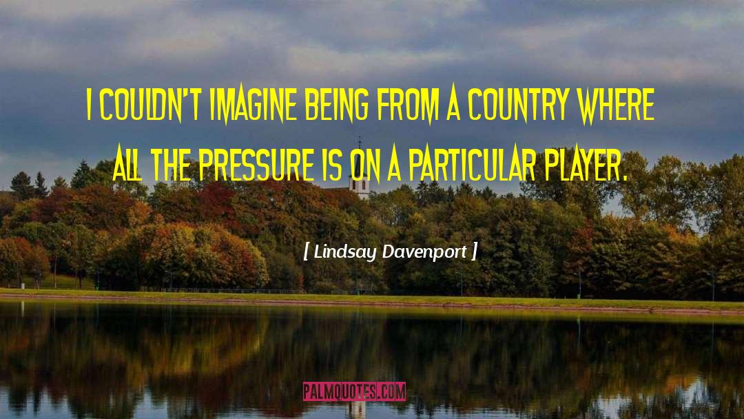 Schmierer Pressure quotes by Lindsay Davenport