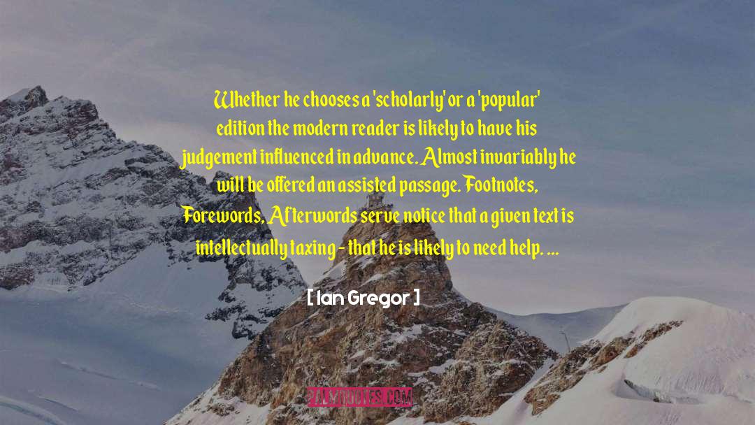 Schoeffler Michael quotes by Ian Gregor