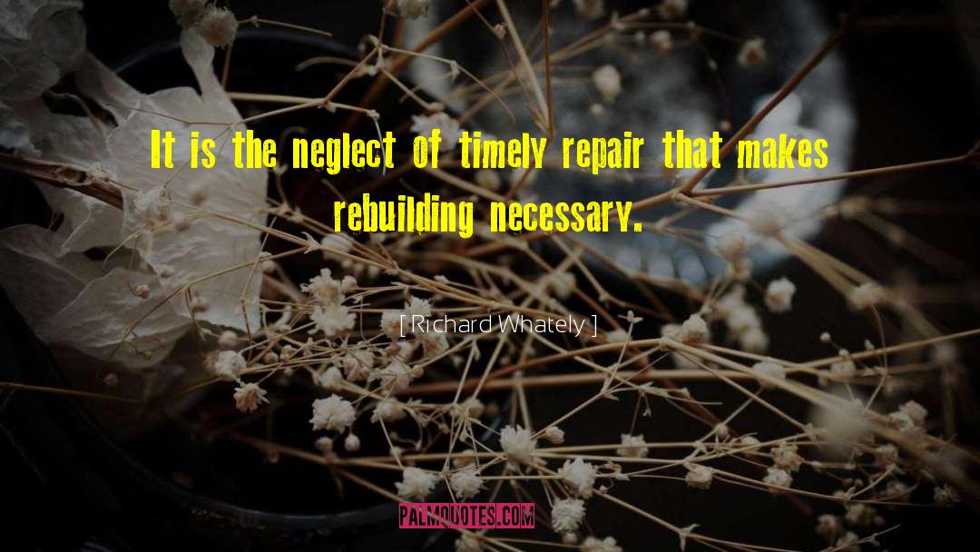 Schomer Repair quotes by Richard Whately