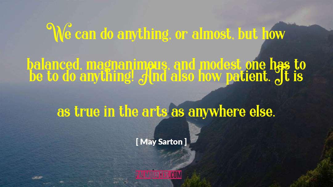 School Arts quotes by May Sarton